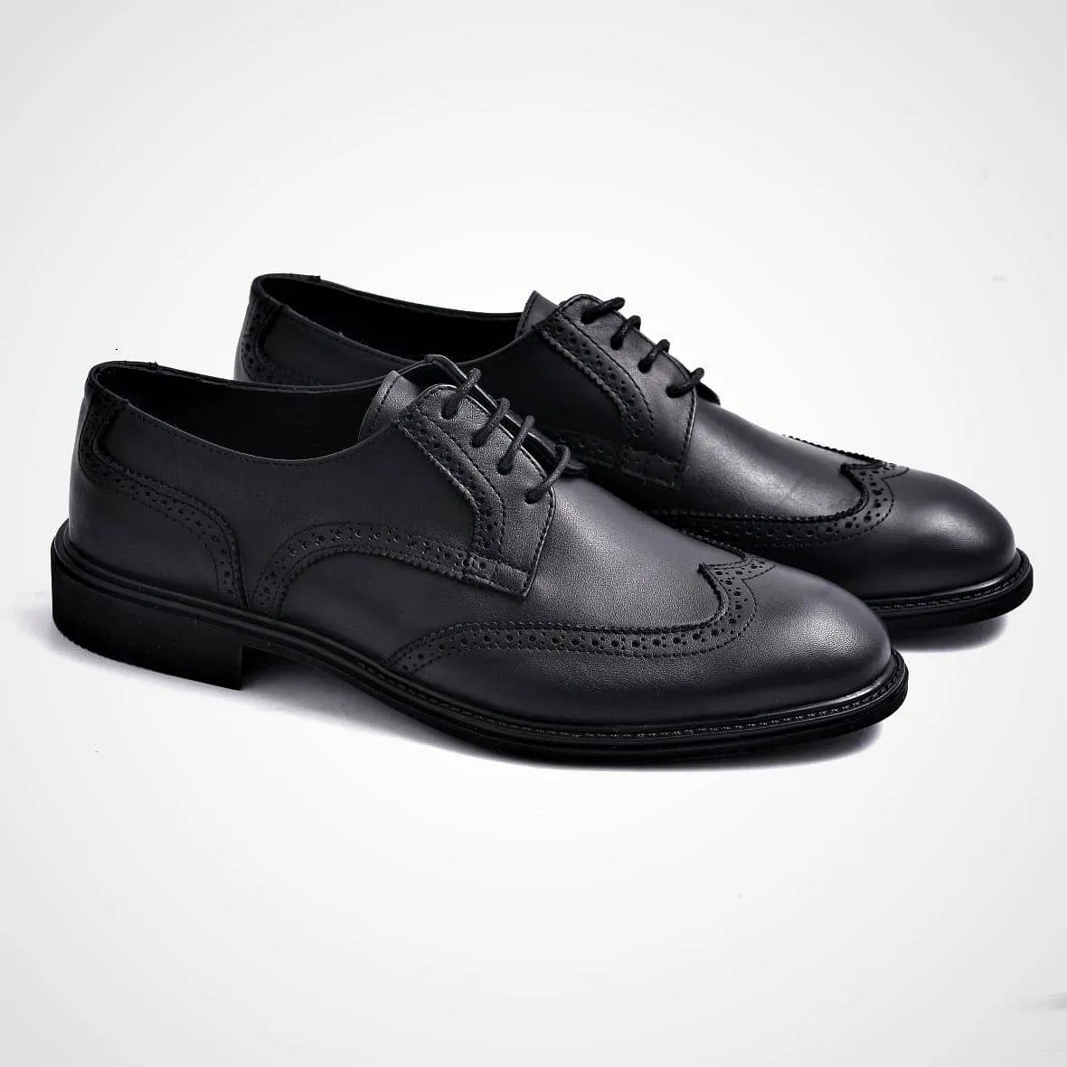 1954 Timeless Brogue derby - Men's leather Dress Shoes (Signature Collection) Classic Edge Smart Casual Wearer Classic Shape