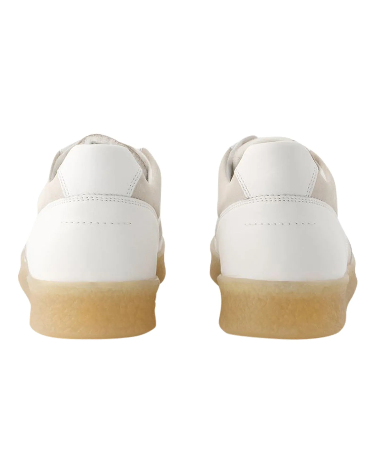 6 Court Sneakers - MM6 Maison Margiela - Leather - White Athletic
