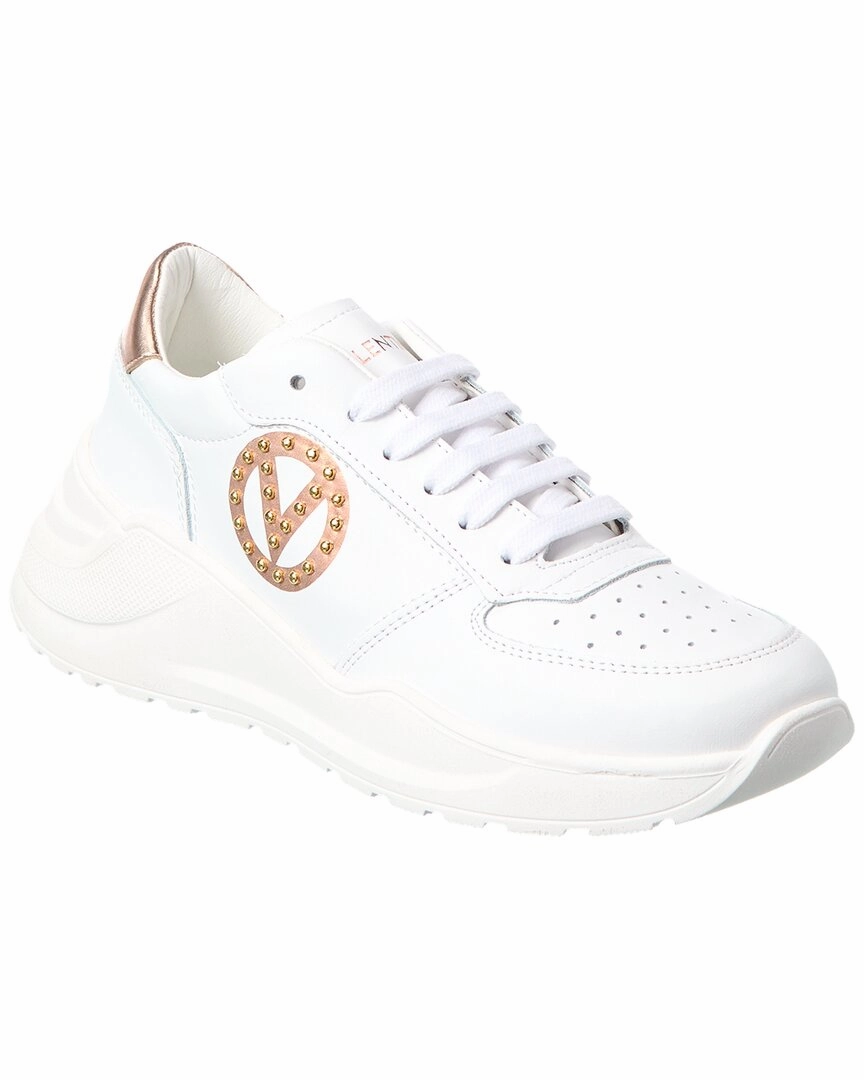 Vertical Flex Channel Valentino by Mario Valentino Tina Leather Sneaker