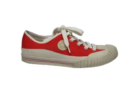 Athletic Footwear All-Season Wear Acne Studios Logo Patch Sneakers in Red Cotton