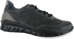 orthopedic insole Women's Infinity Lace Up Shoes In Midnight Black Suede Grey Combo