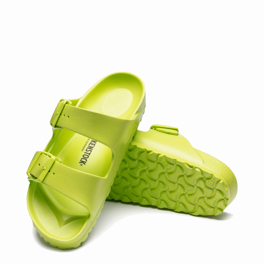 Abrasion Free Lacing Dynamic Feel Birkenstock Women's Arizona EVA Sandal in Active Lime