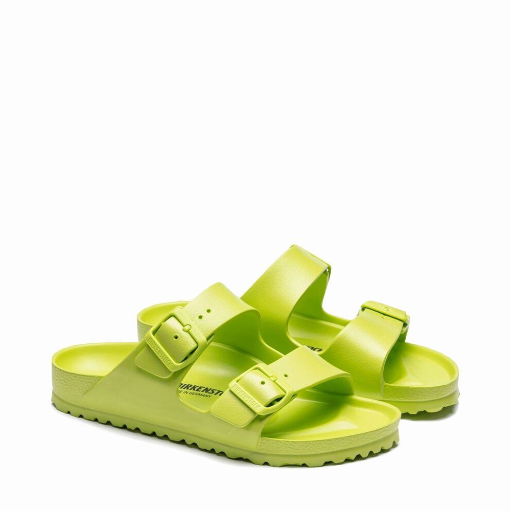 Birkenstock Women's Arizona EVA Sandal in Active Lime Winter Ready Flexible Motion
