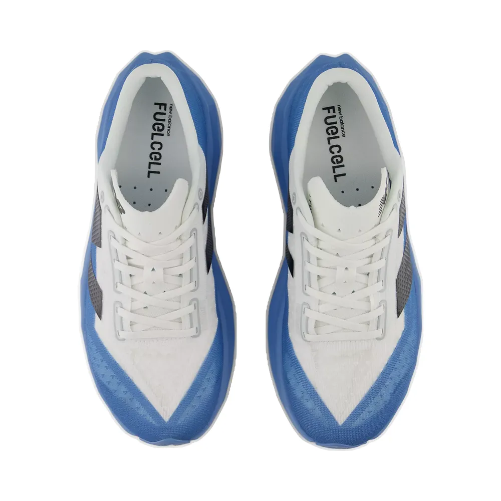 New Balance Men's FuelCell Rebel v4 in Blue Laguna/Reflection/Black Travel Walker Ankle Strap