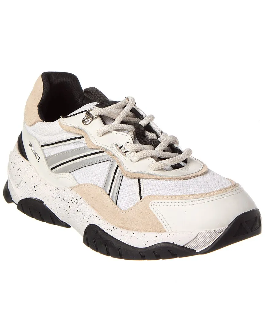 Schutz Explorer 001 Suede & Leather Sneaker Firm Cushion MeshUpper
