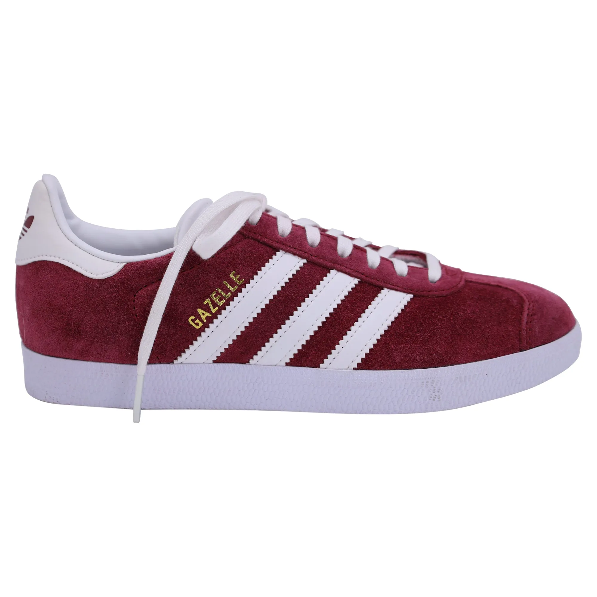 Ultra Responsive Midsole Ventilated Arch Support Adidas Gazelle Sneakers in Burgundy Suede