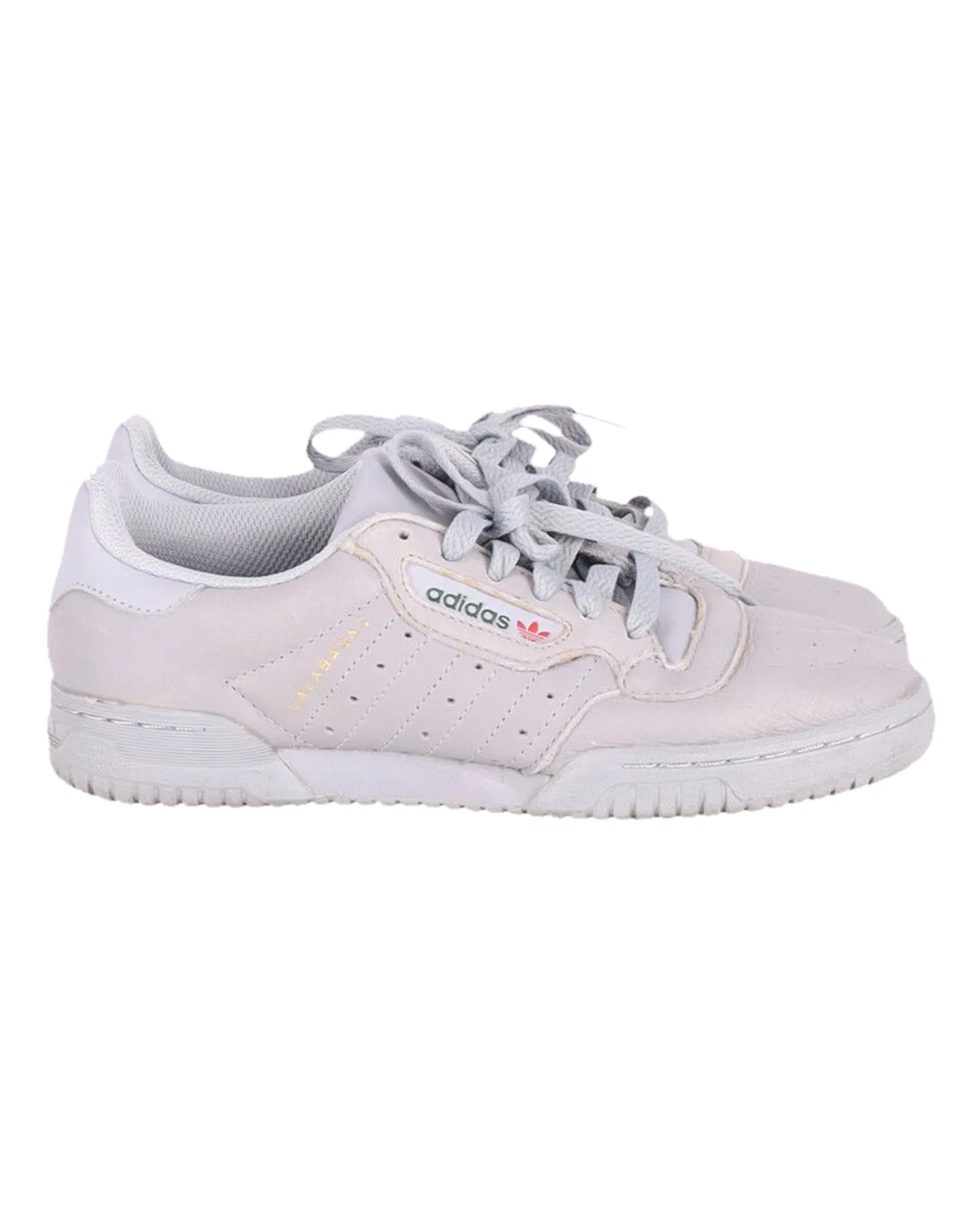 Adidas Yeezy Calabasas PowerPhase Sneakers in Grey Leather Multi terrain Traction PaddedCollar