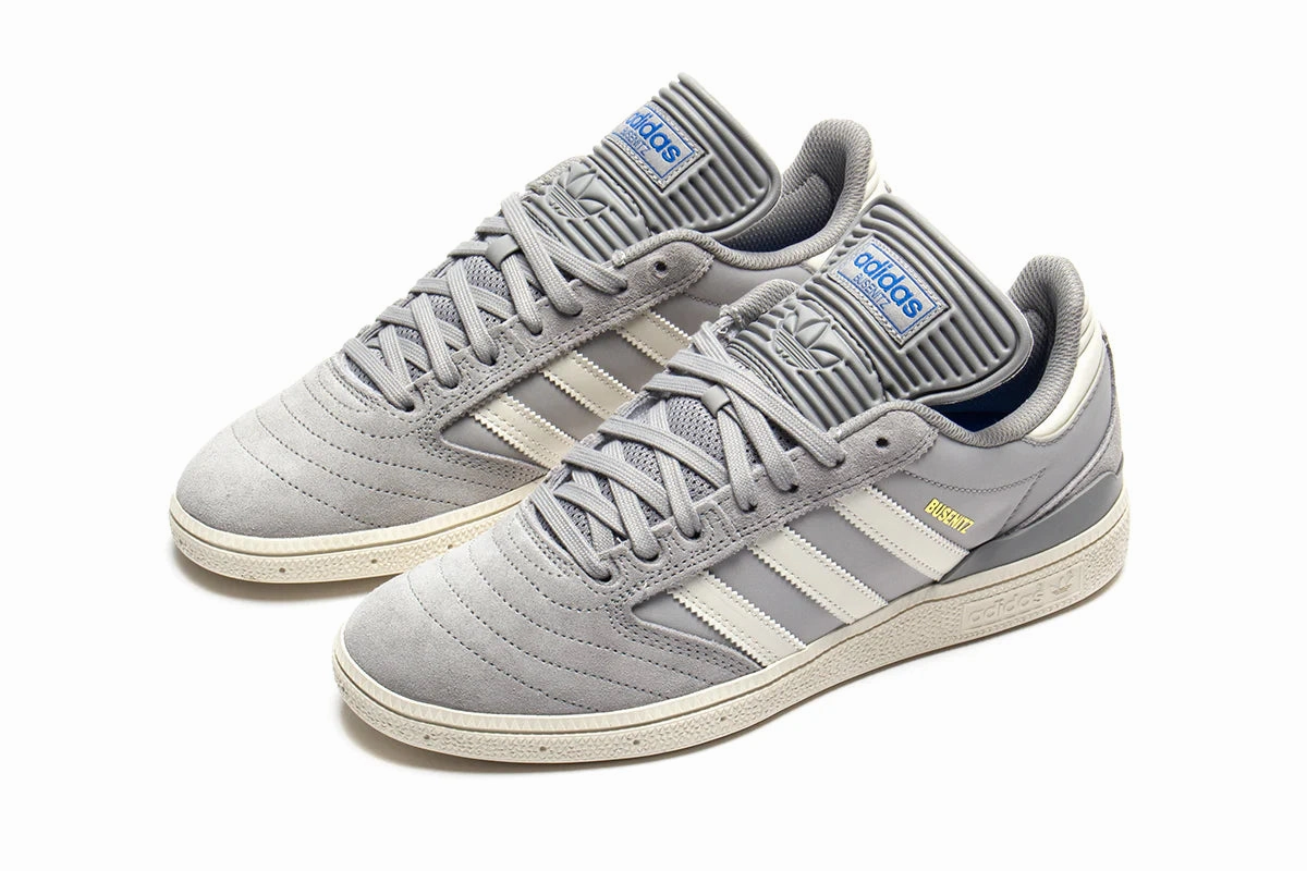 Adidas - Busenitz (Grey/Chalk White/Gold) Stretch Fabric