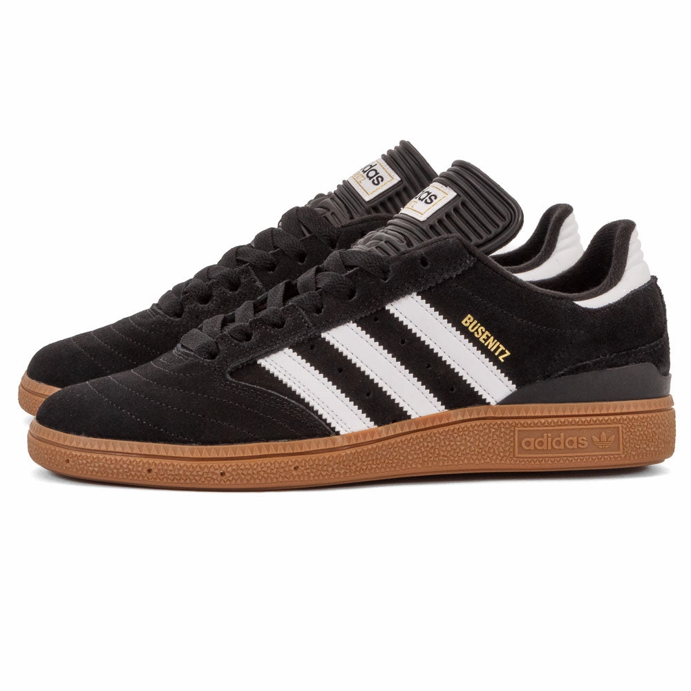 Adidas - Busenitz Pro (Black/White/Gum) Minimal Drop Profile beach running option