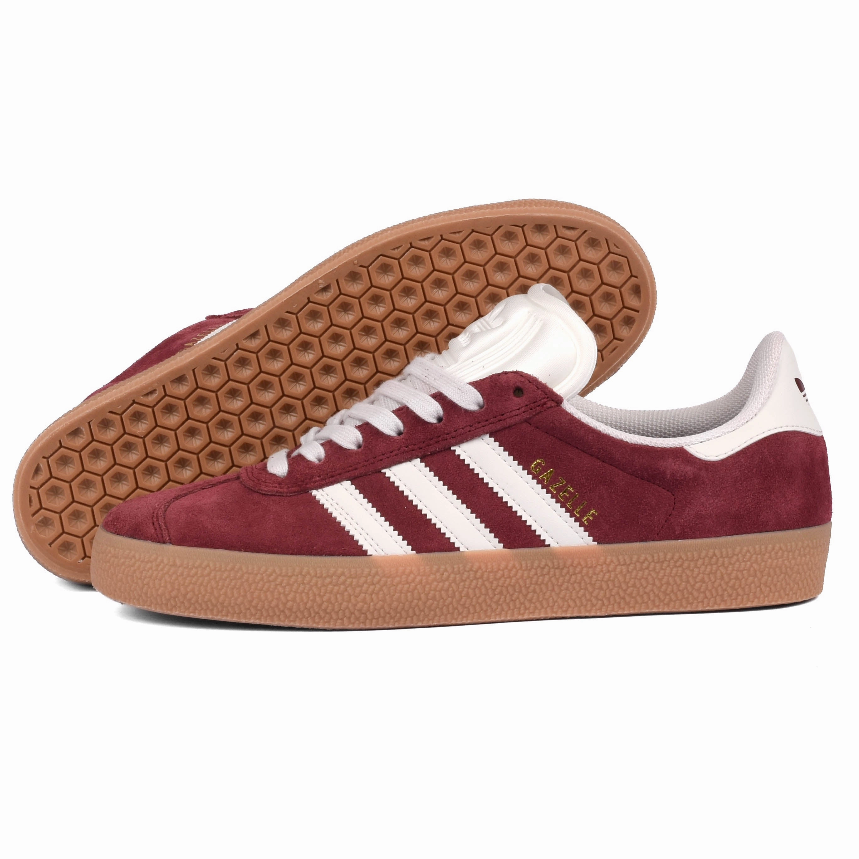 Impact Resistant Plate Shock Absorption Design Adidas - Gazelle ADV (Red/White/Gold)