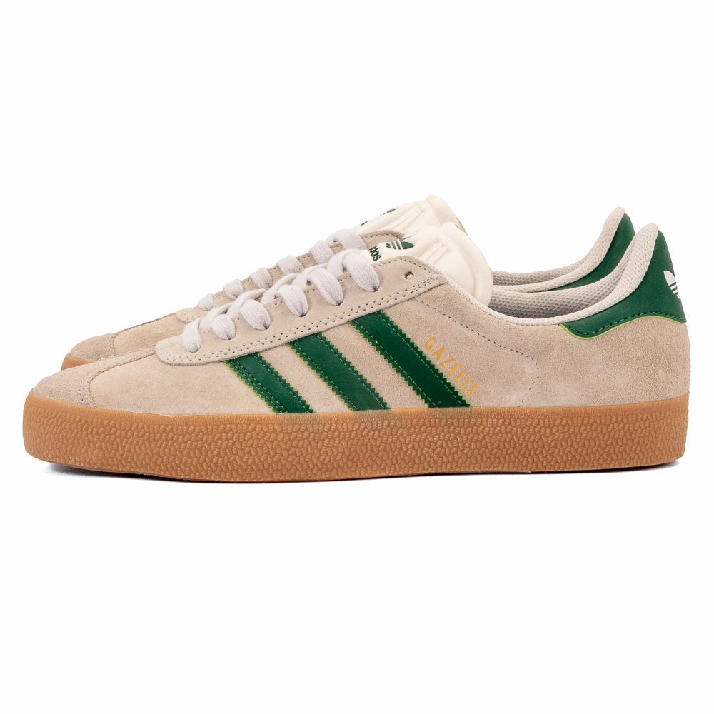 Minimalist Midsole concrete running footwear Adidas - Gazelle ADV (White/White/Gum)