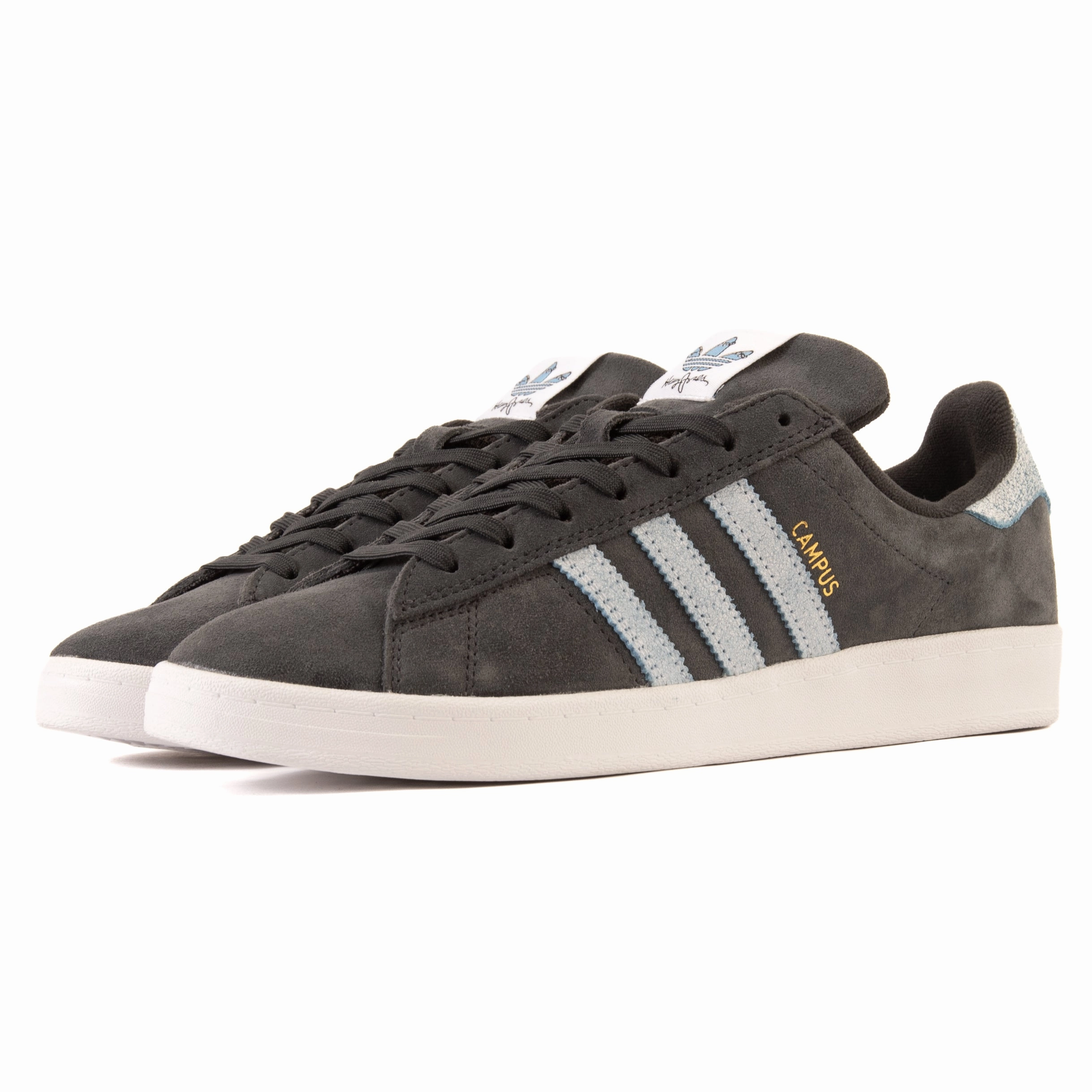 10k - running shoes Adidas - Henry Jones x Campus ADV (Carbon/Cloud White/Light Blue)