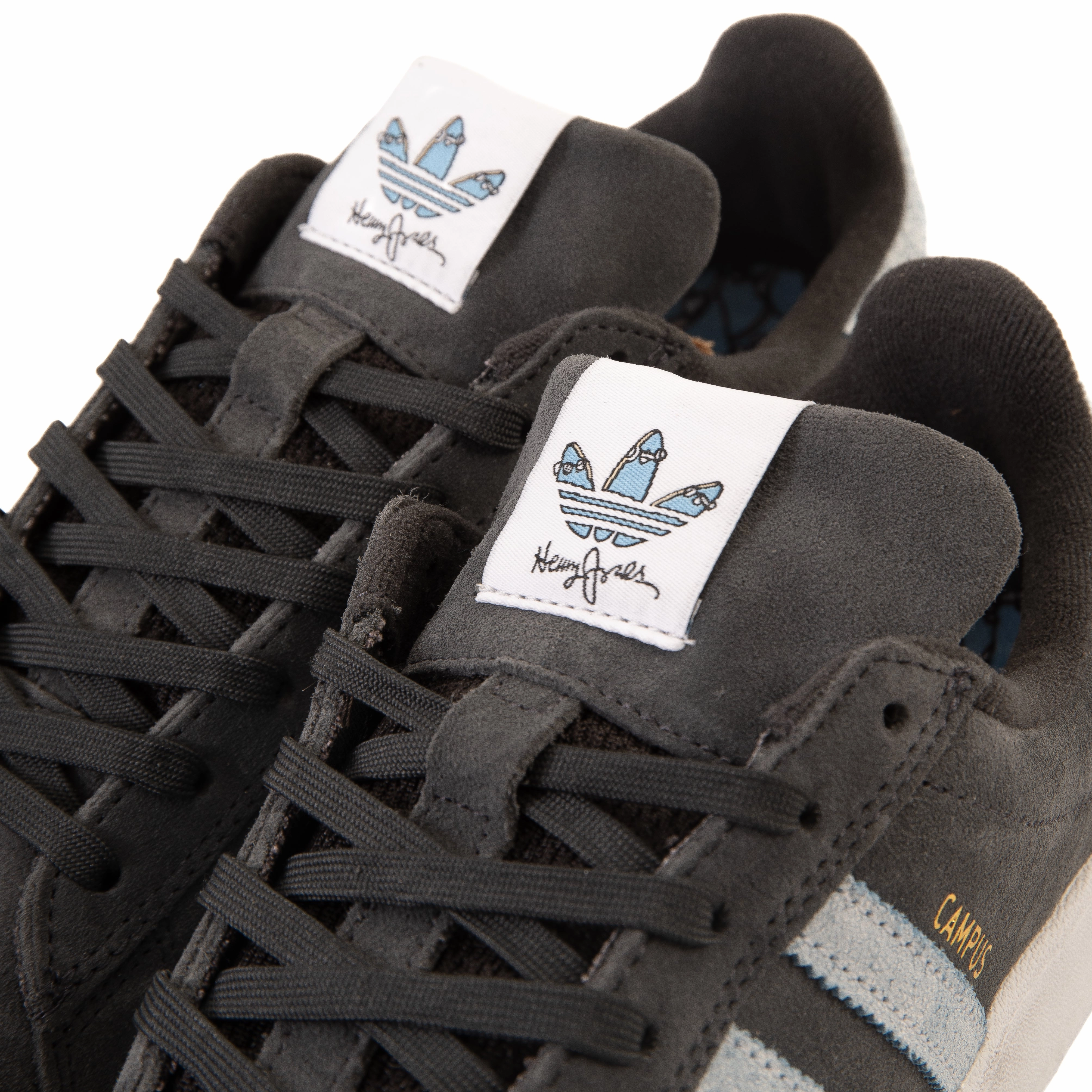 Bright Color Adidas - Henry Jones x Campus ADV (Carbon/Cloud White/Light Blue)