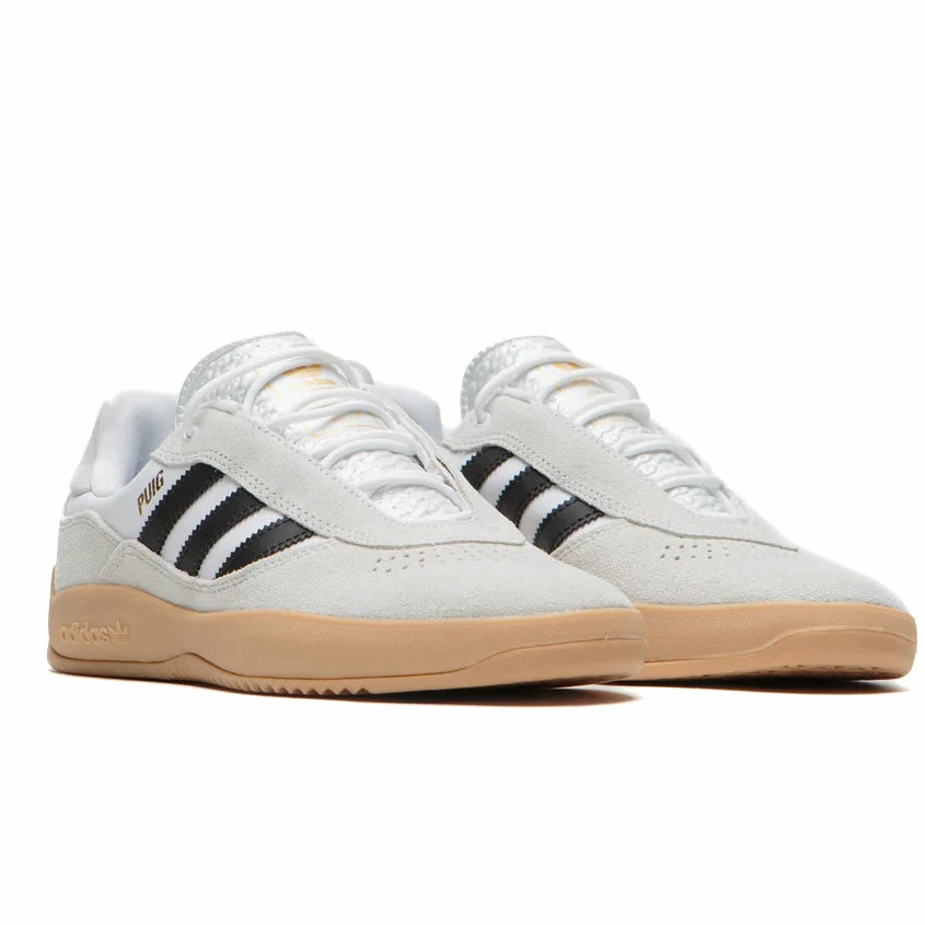 Adidas - Puig (White/Black/Gum) Motivation - boosting running for mental health