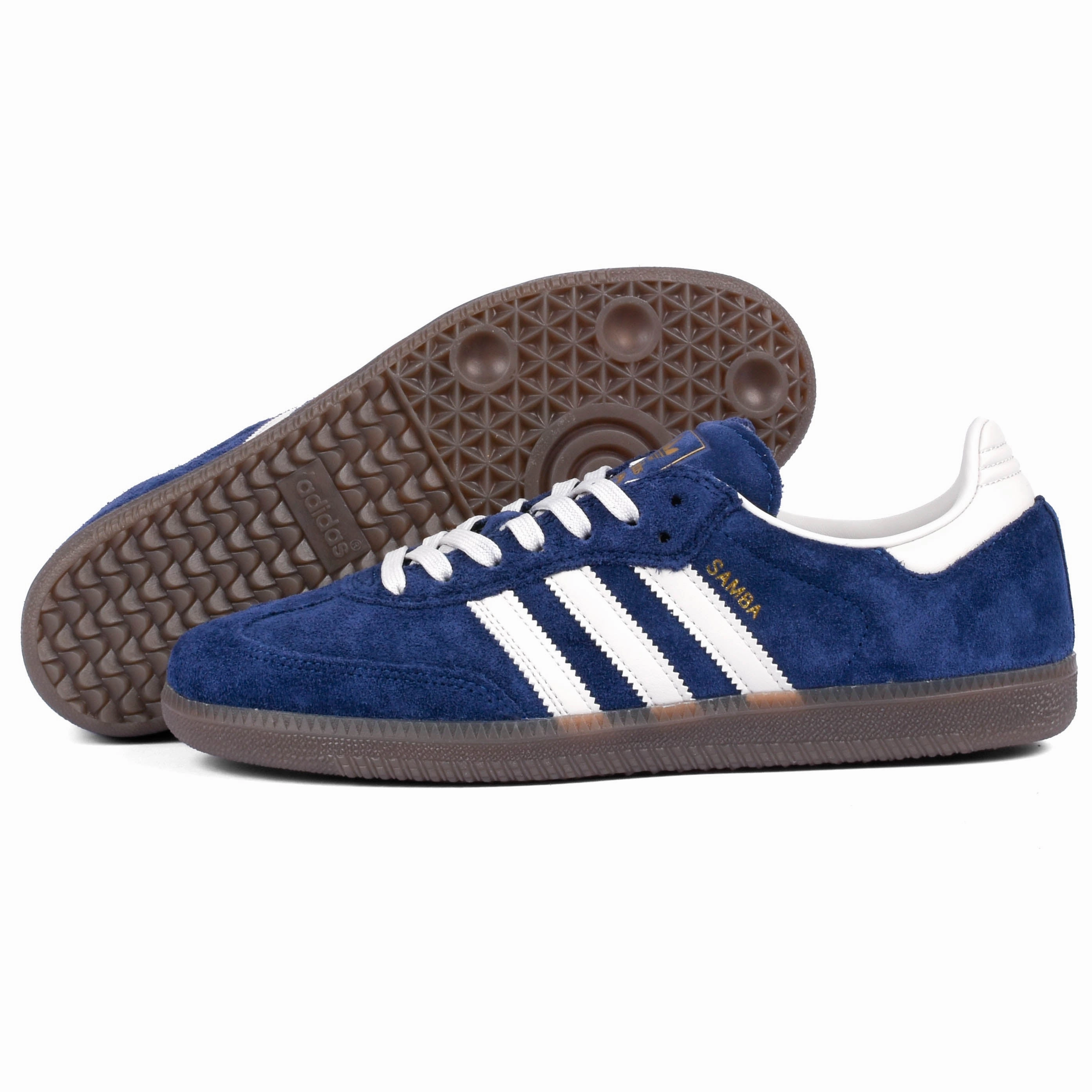beginners weekday runner shoes Adidas - Samba Adv (Dark Blue/Grey/Gum)