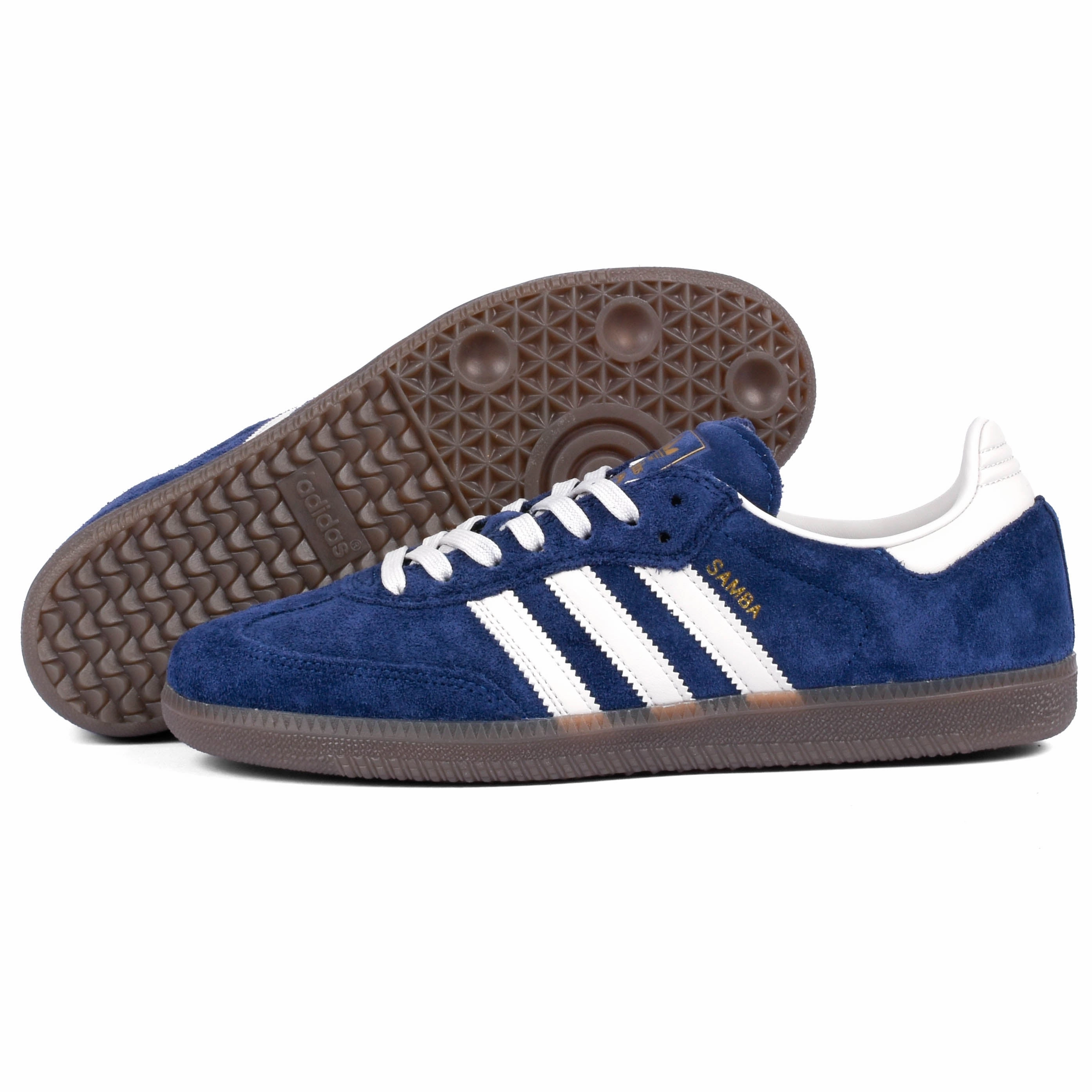 Adidas - Samba Adv (Dark Blue/Grey/Gum) Micro Grip Tread Pods
