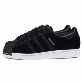 Adidas - Superstar ADV (Black/Black/White) tapered - toe - feature shoes Narrow Fit