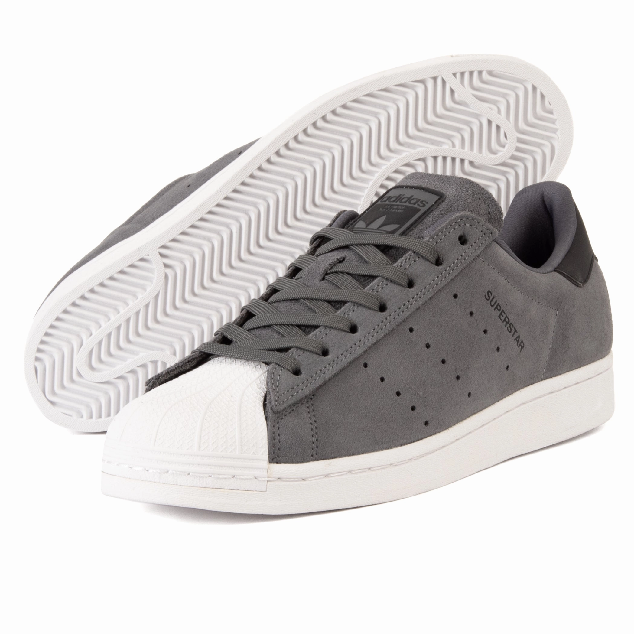 Adidas - Superstar ADV (Grey Five/Core Black/Footwear White) Foot Comfort Ultra Light Cushioning