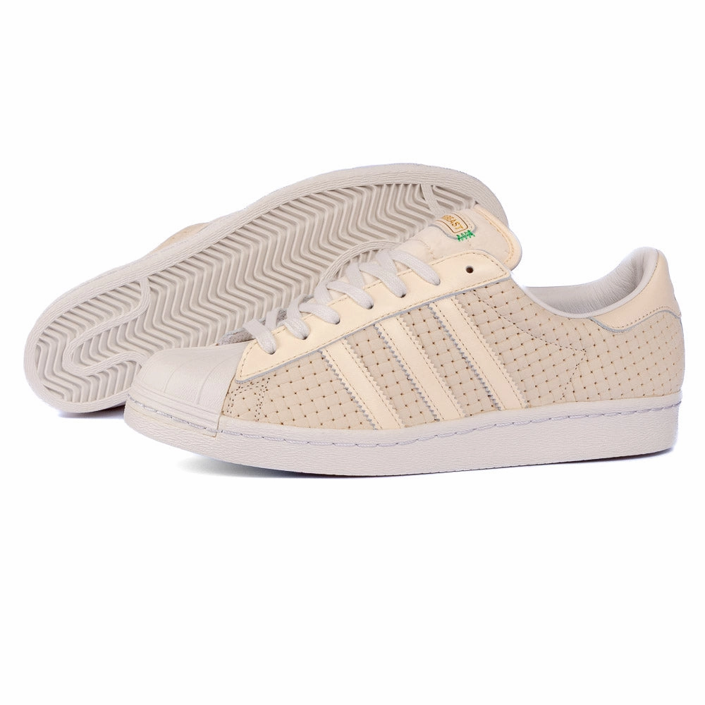 Adidas - Superstar X A&B(Wonder White/Wonder White/Crystal White) high - performance all - terrain shoes Stretch Woven Upper