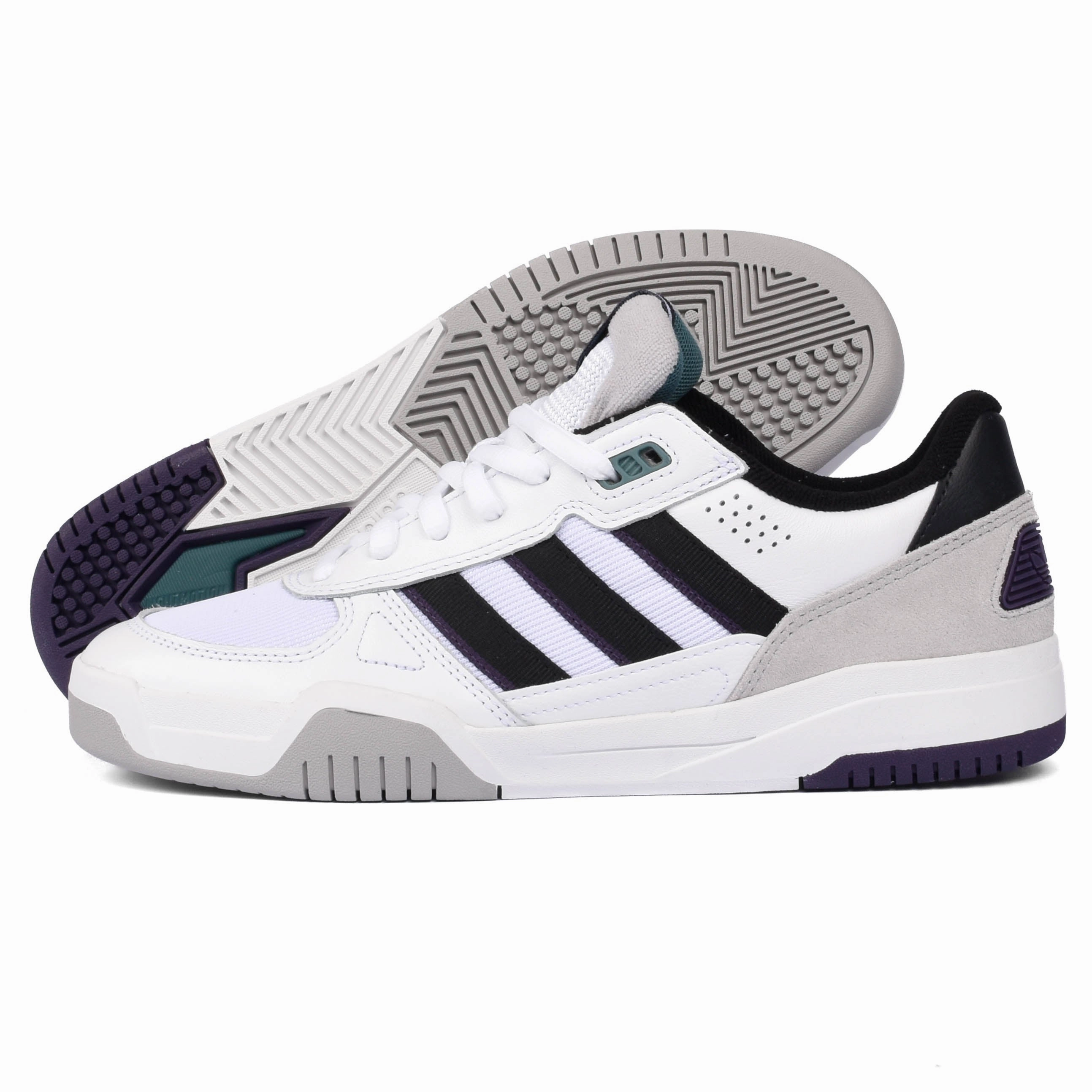 Adidas - Tekkira Cup (White/Black/Purple) indoor activities Tensile Weave Structure