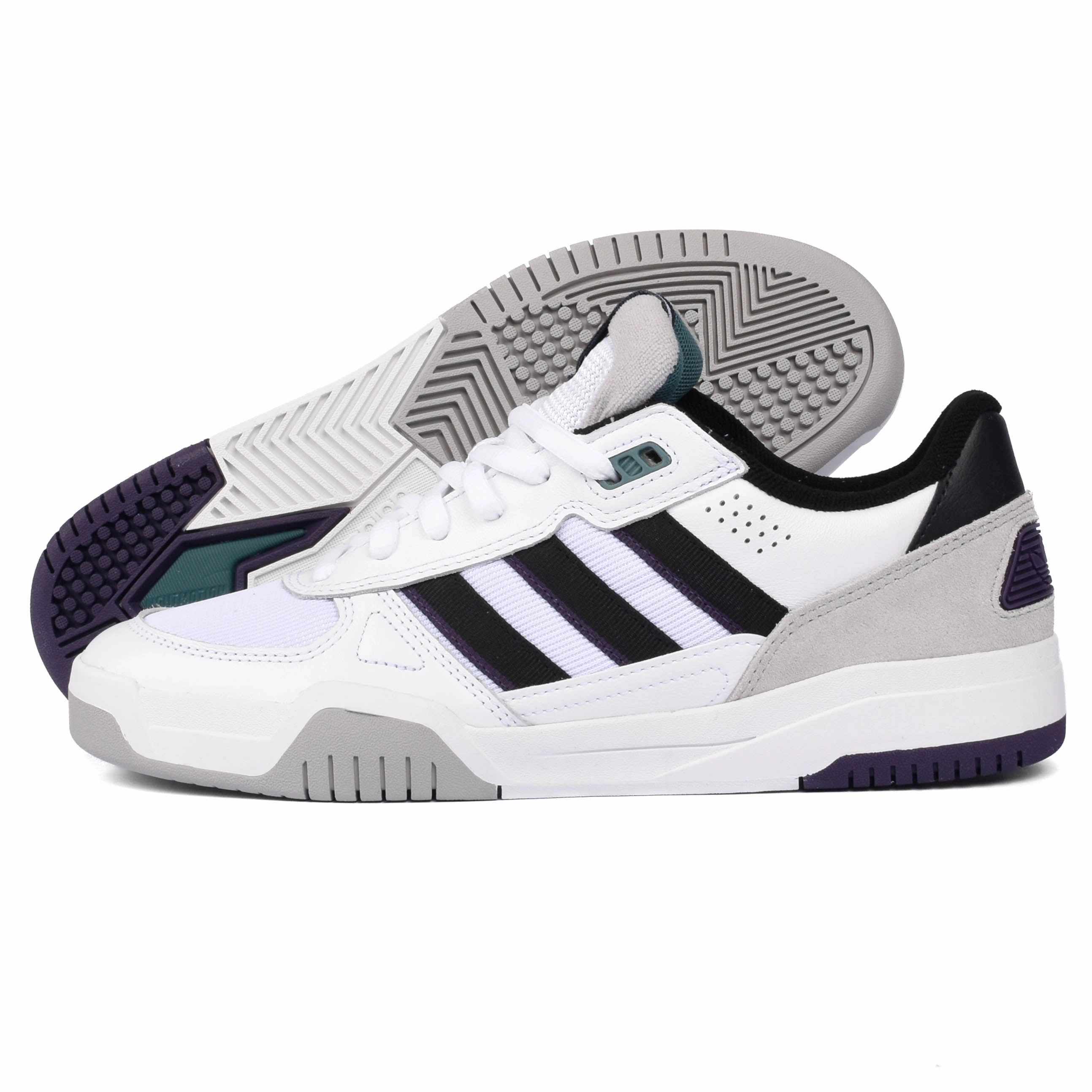Adidas - Tekkira Cup (White/Black/Purple) adjustable - strap shoes