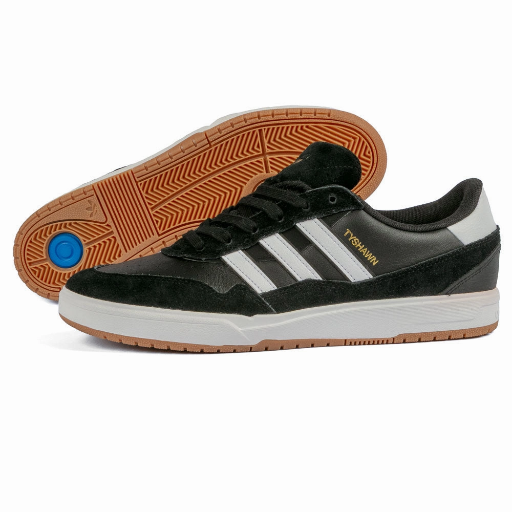 attractively styled long - lasting Adidas - Tyshawn II (Black/White/Gum)