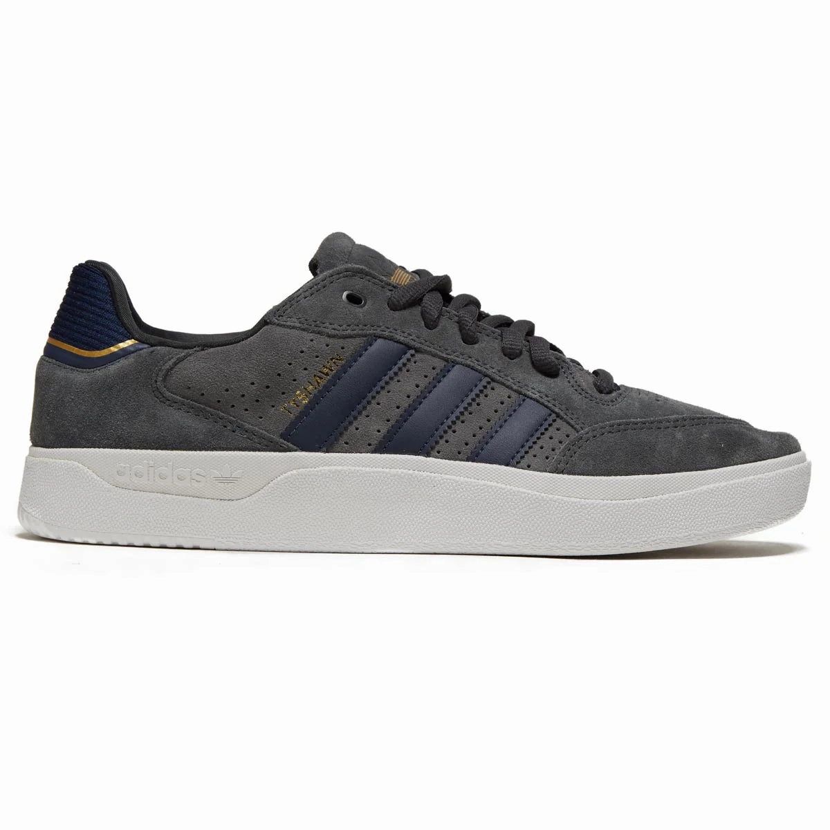 Adidas - Tyshawn Low (Carbon/Carbon/Grey) Molded Heel Counter Wear resistant