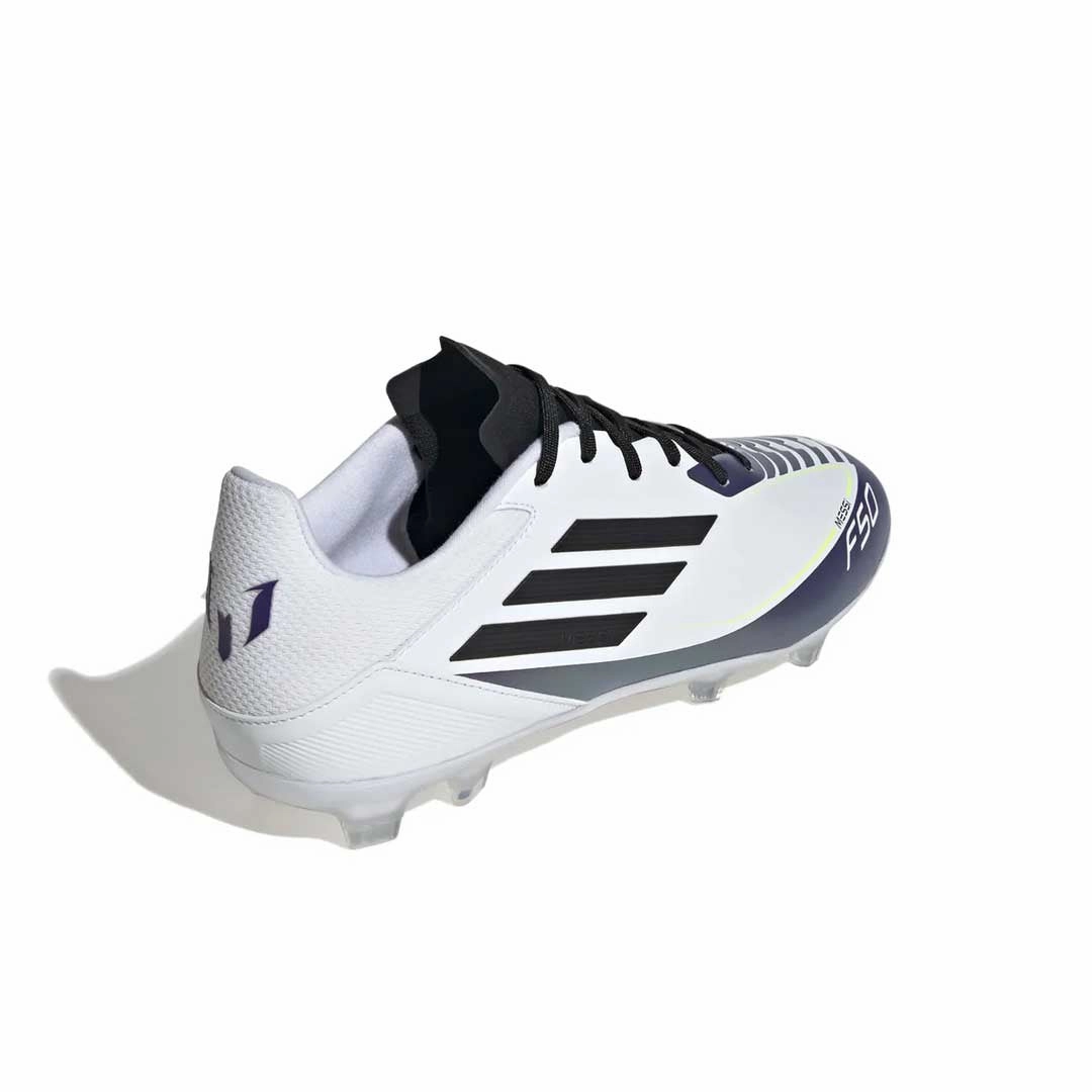 adidas - Unisex F50 League Messi Firm/Multi-Ground Soccer Cleats (IE9073) Tear Resistant Weave narrow - sole shoes