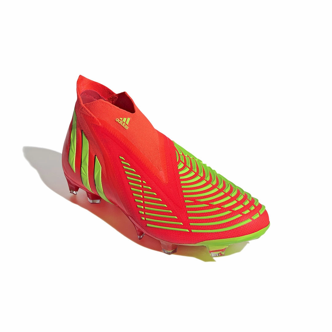 adidas - Unisex Predator Edge  Firm Ground Soccer Cleats (GW1039) Sunny Days Non Slip Grip Pattern