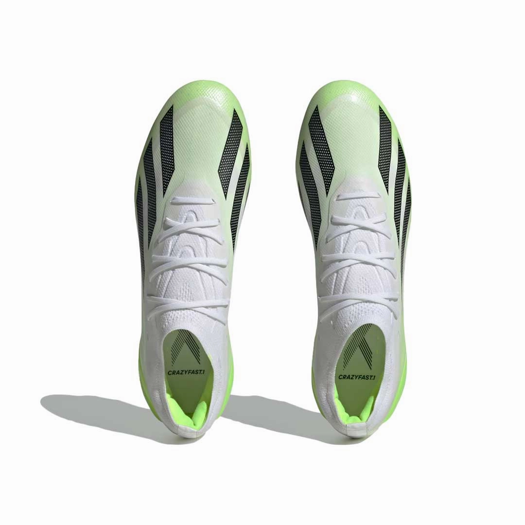 adidas - Unisex X Crazyfast.1 Soft Ground Soccer Cleats (IE6626) Anti Twist Plate Anti Microbial Treatment
