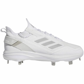 solid - color shoes Anti Twist Plate adidas Men's Icon 7 Boost Metal Baseball Cleats