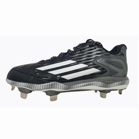 Shoe brushes mid - cut shoes adidas Men's PowerAlley 3 Low Baseball Cleats