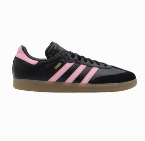 Adidas Men's Samba Inter Miami CF Messi Shoes - Black / Pink / Gum Cushioned Heel Support supination - control shoes