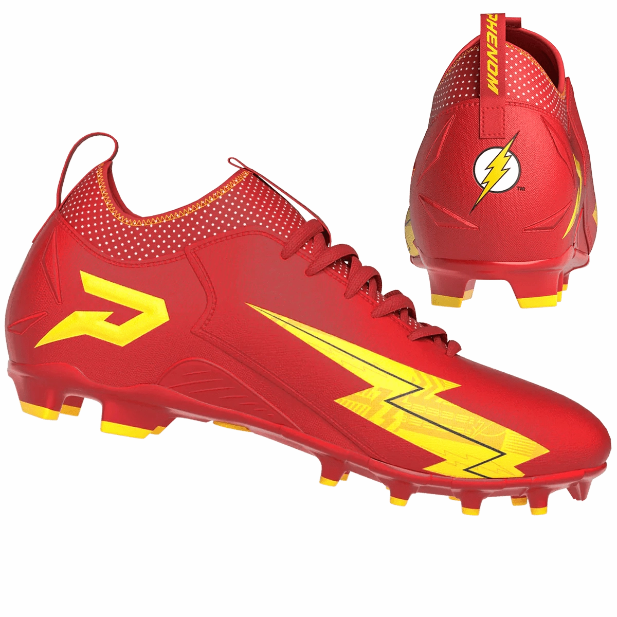 Shock Absorb Ankle Protection Phenom Elite Men's Flash Quantum Speed Football Cleats