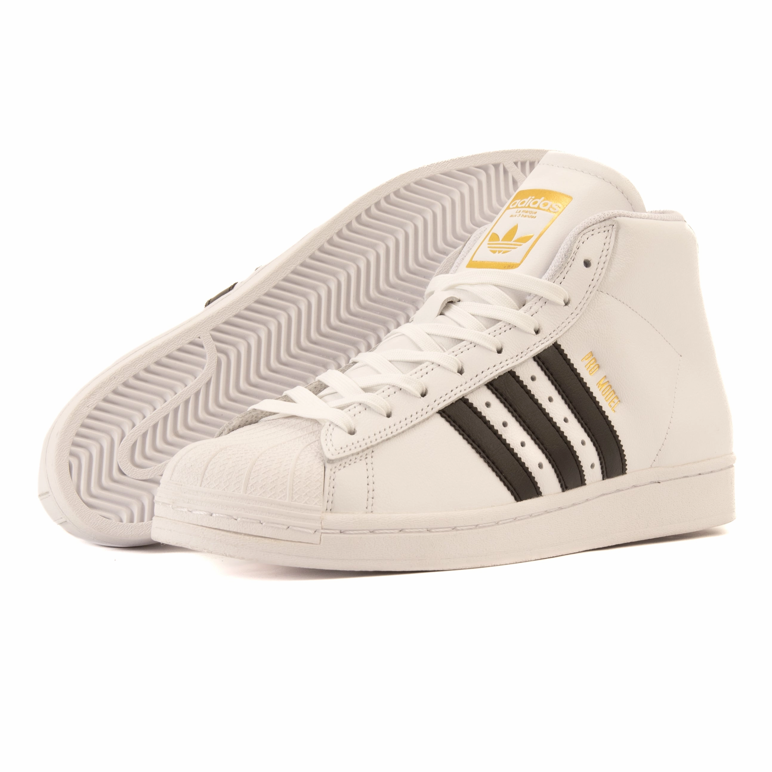 Micro Perforated Lining Adidas - Pro Model ADV (White/Black/Gold)