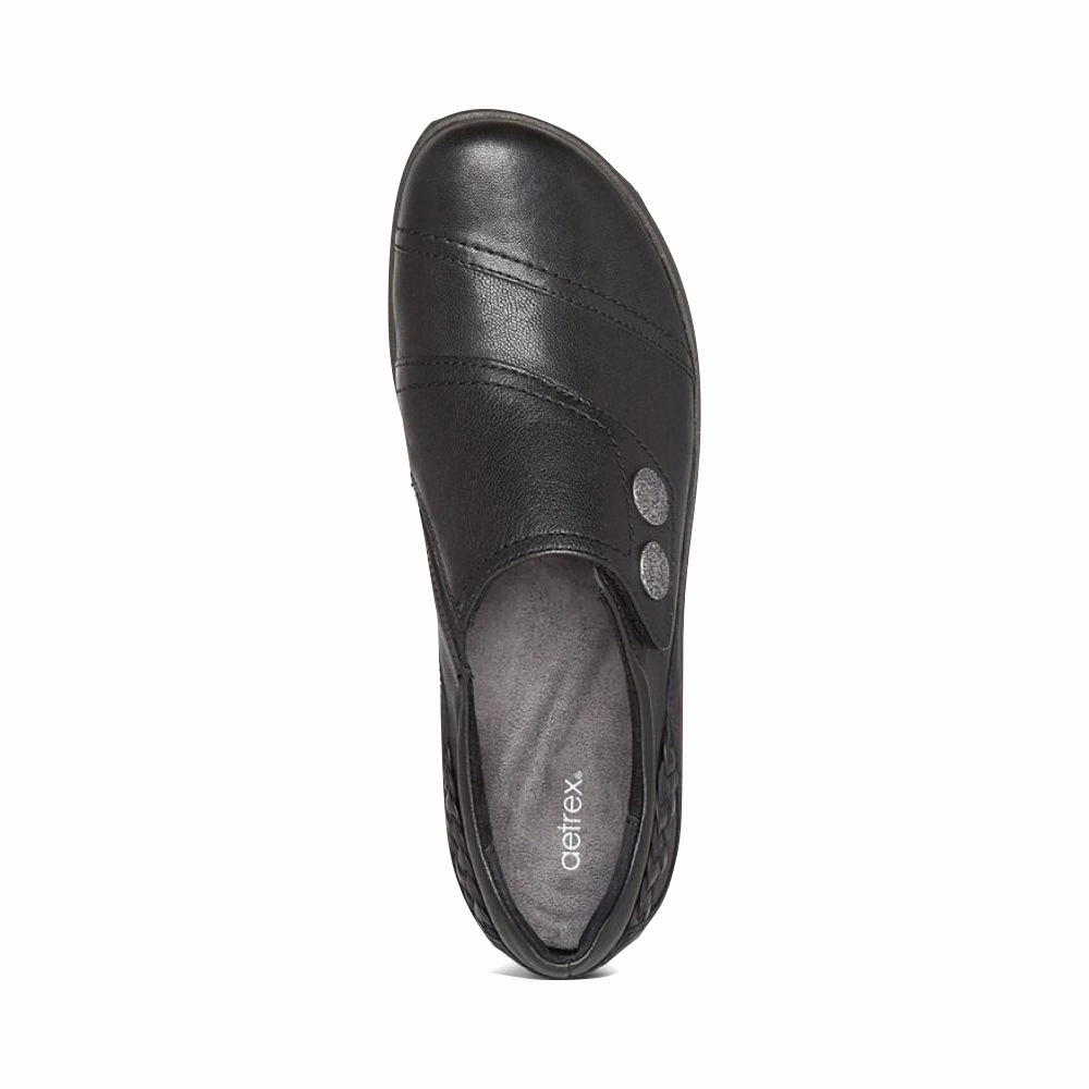 Aetrex Women's Karina Slip On in Black Explore More AntiOdor
