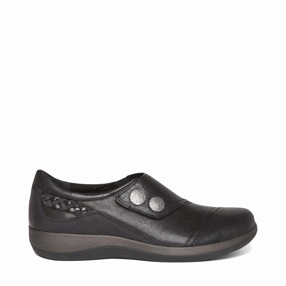 River Jog morning run Aetrex Women's Karina Slip On in Black