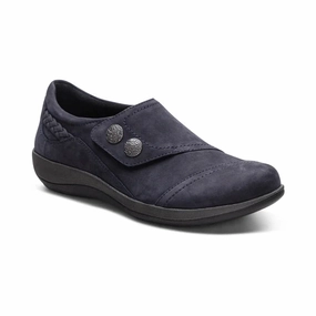 Aetrex Women's Karina Slip On in Navy Summit Step Step Style