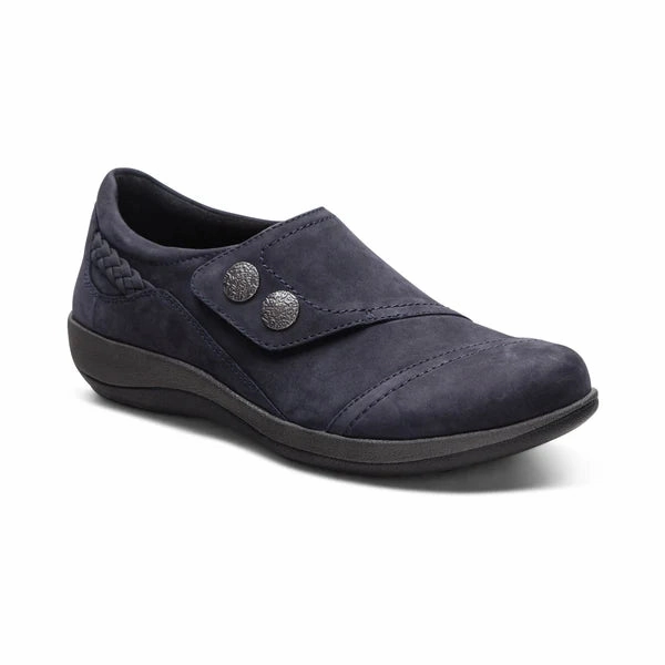 Aetrex Women's Karina Slip On in Navy Summit Step Step Style