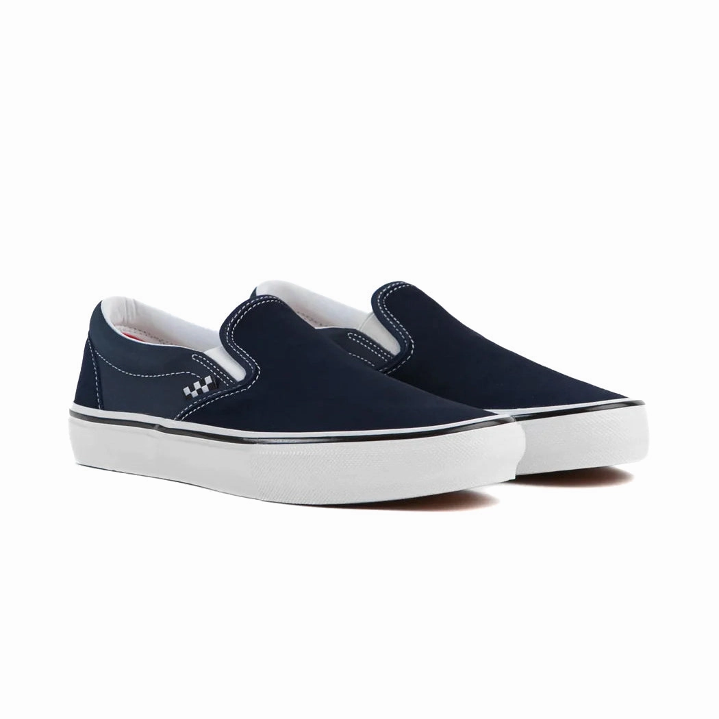 female athlete shoes Vans - Skate Slip-On (Dress Blues)
