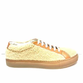Ankle Support Structure Women's Shearling Sneaker In Gold