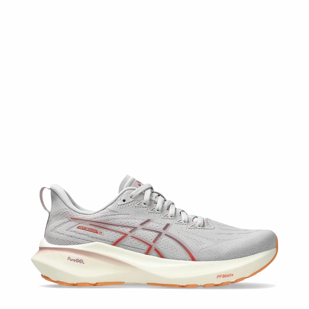 Asics Women's GT-2000 13 Sneakers in Concrete/Watershed Rose Workwear Fit Throw Hike