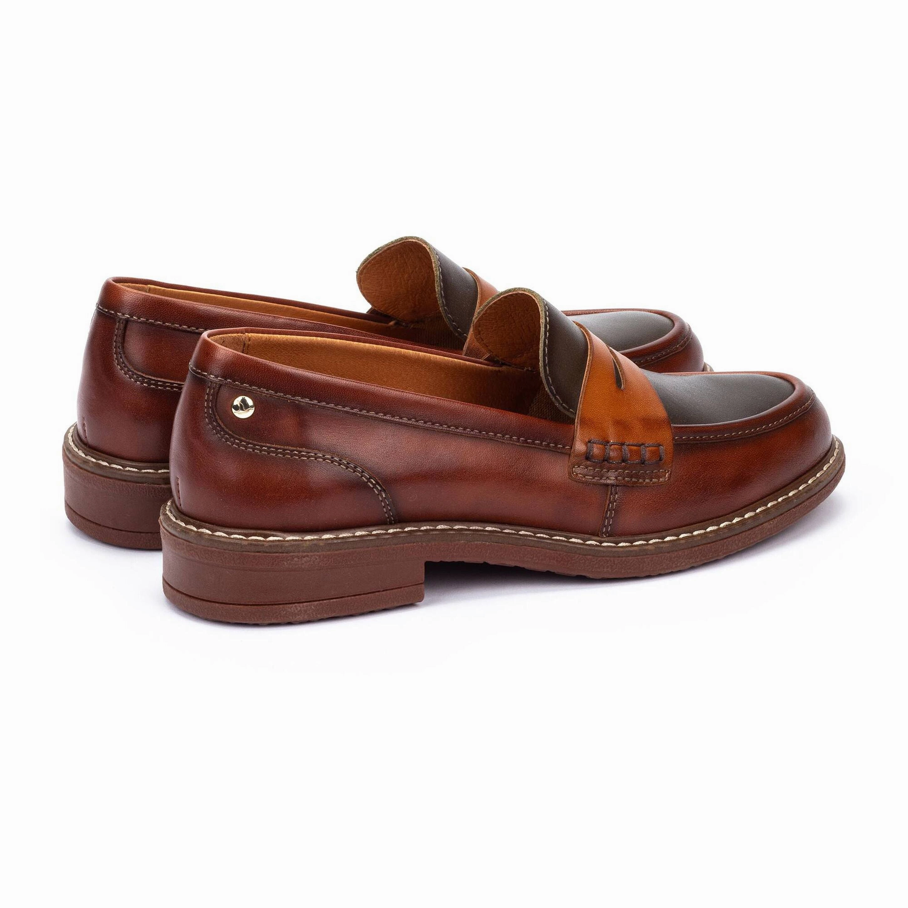 Pikolonos Women's Aldaya Loafer in Cognac Durable   construction