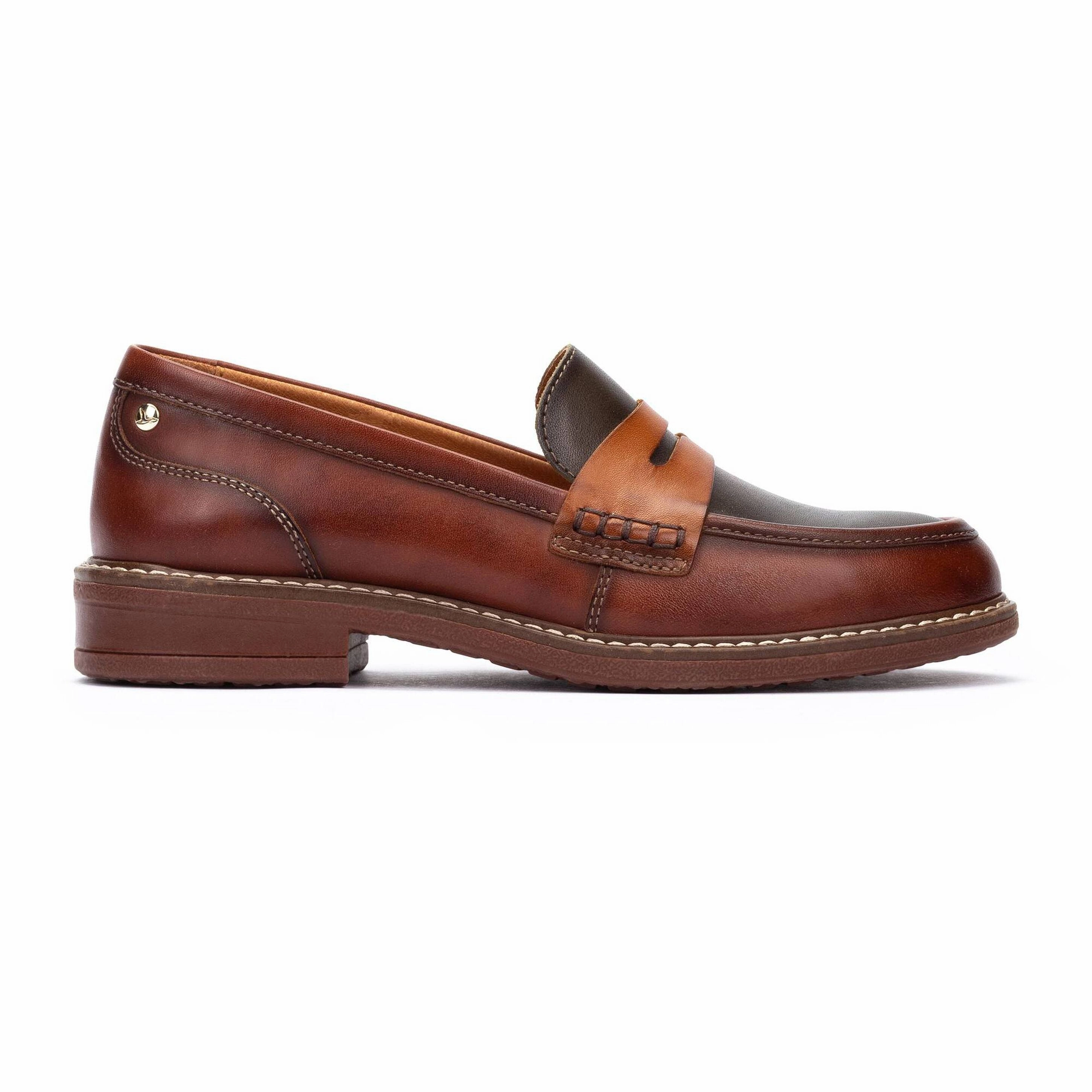 Pikolonos Women's Aldaya Loafer in Cognac Flexible Comfort Shoes.