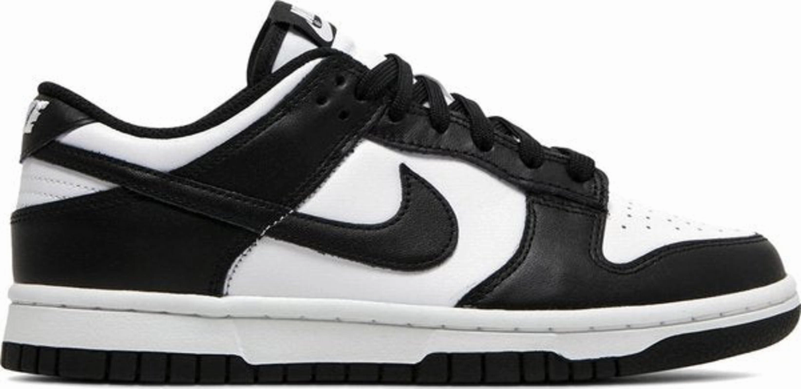 breathable insole Streamlined materials Nike Dunk Low White Black Panda (Women's)