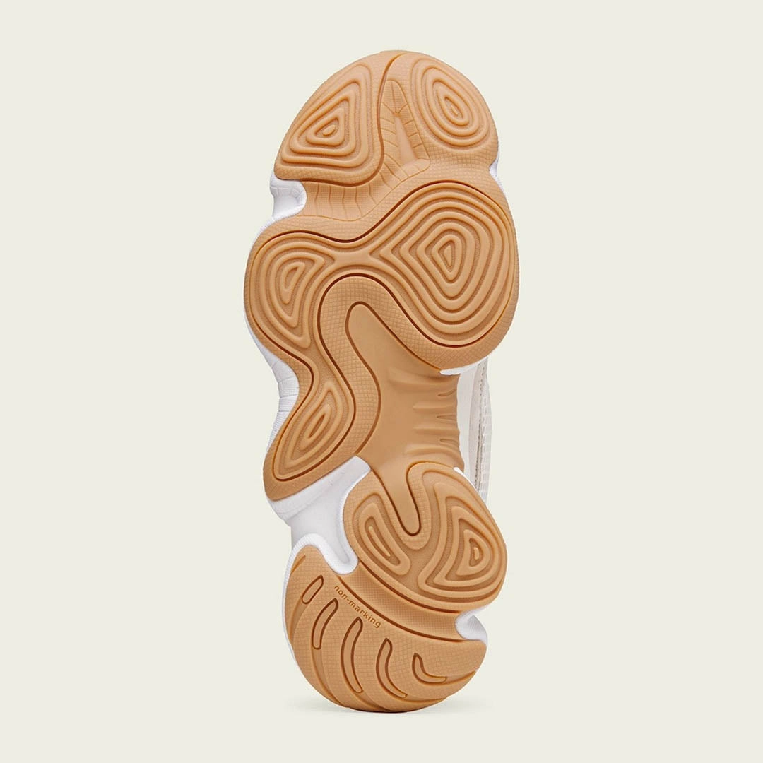 Adidas Men's Yeezy 500 Shoes - Stone Taupe Strategic Flex Grooves Contoured Footbed Arch