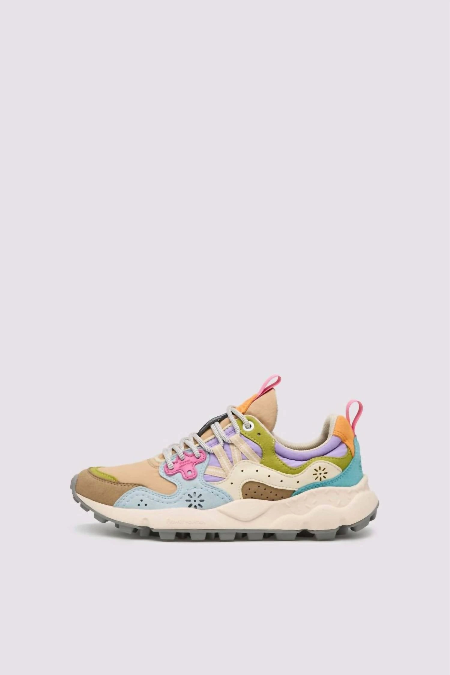 Women's Yamano 3 Kaiso Sneakers In Beige/ Light Blue Ventilated Arch Support Sportswear Choice