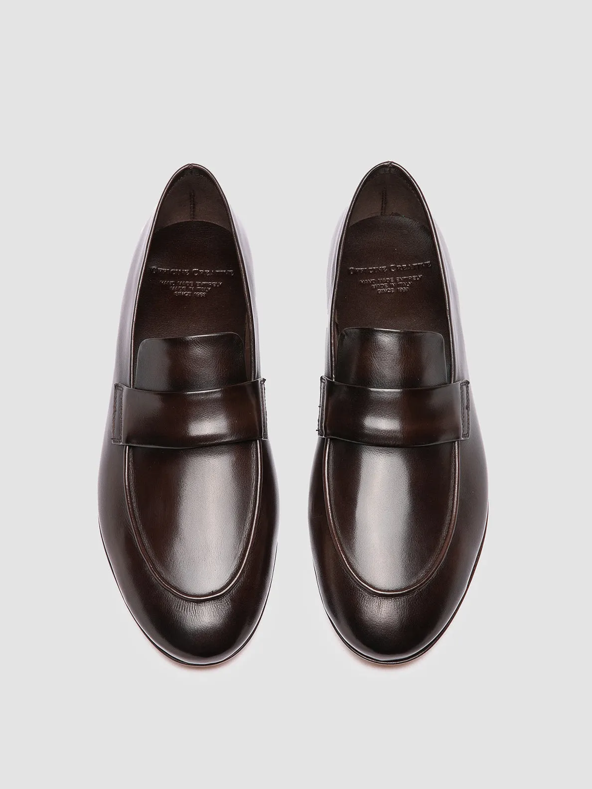 AIRTO 001 - Dark Brown Leather Penny Loafers Trend Path