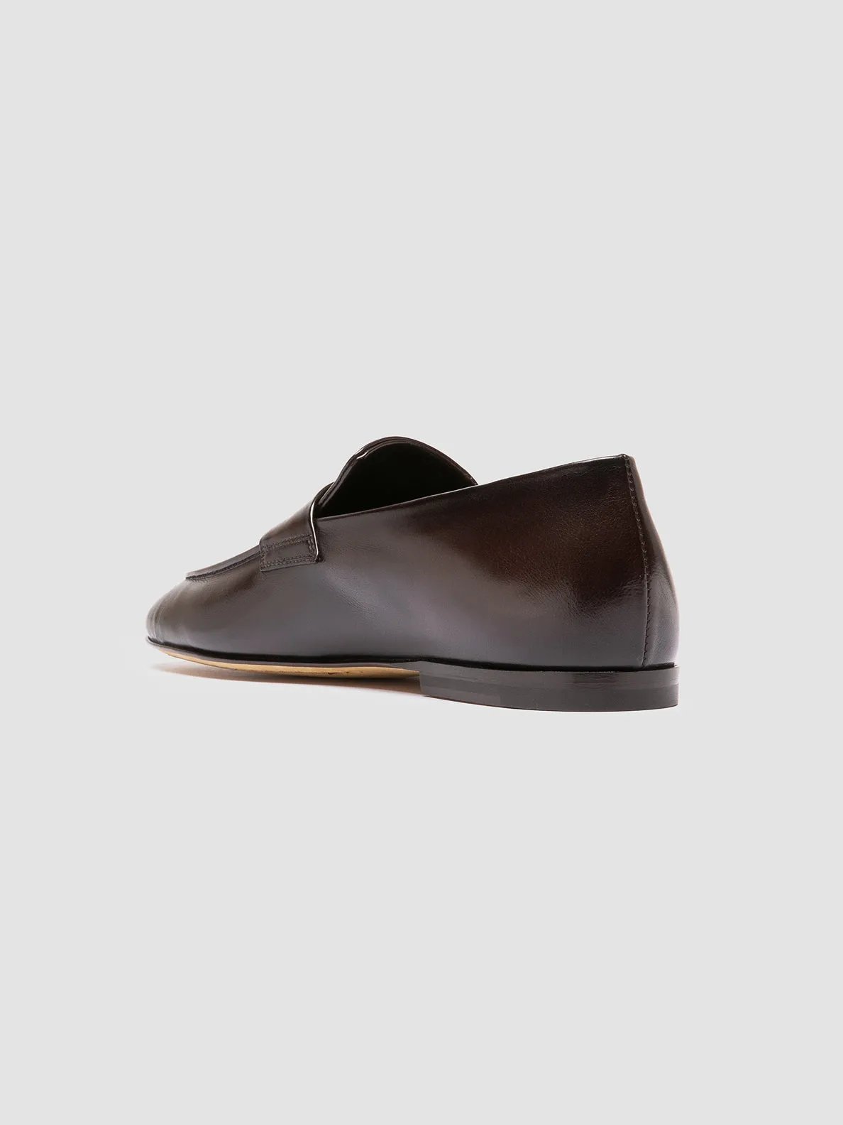 Relax Setting AIRTO 001 - Dark Brown Leather Penny Loafers