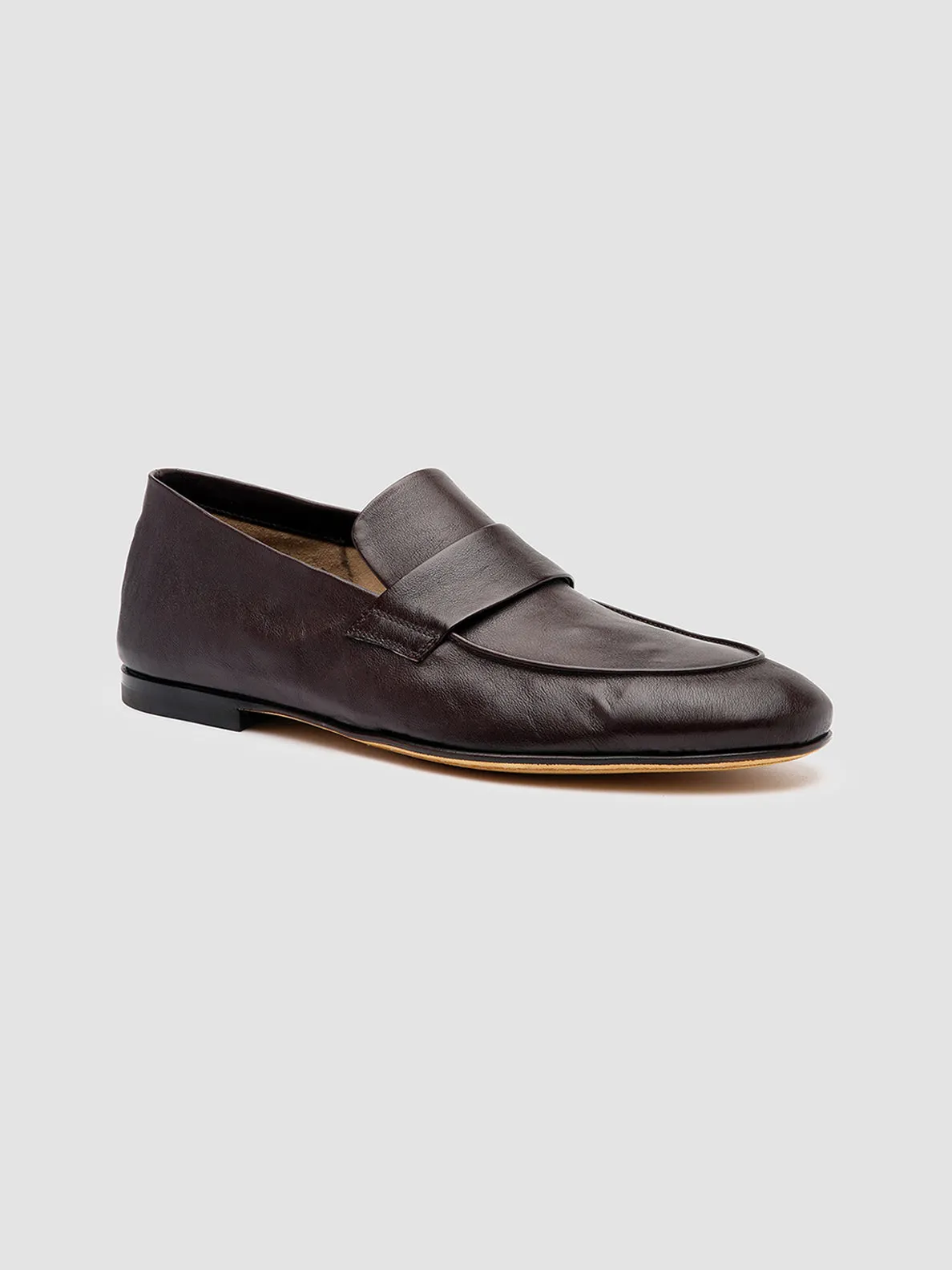 Relaxed Office Shoes All-day Slip-ons AIRTO 001 - Dark Brown Leather Penny Loafers